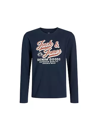 JACK & JONES | T-shirt à manches longues pour garçon JJELOGO | dunkelblau